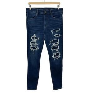 American Eagle Women’s Distressed Hi-Rise Jeggings Size 12